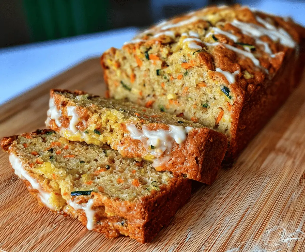 Moist Carrot Apple Zucchini Bread Recipe