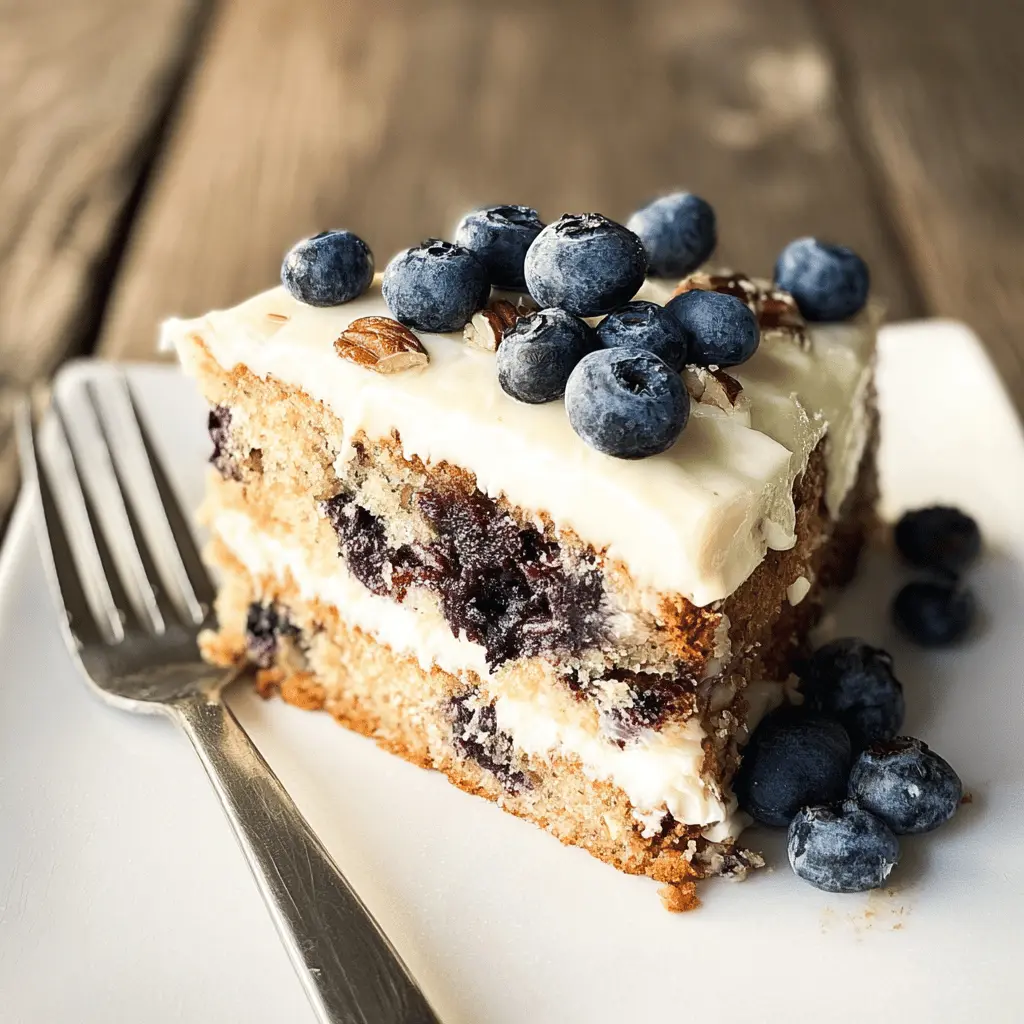 Moist Blueberry Zucchini Cake Recipe