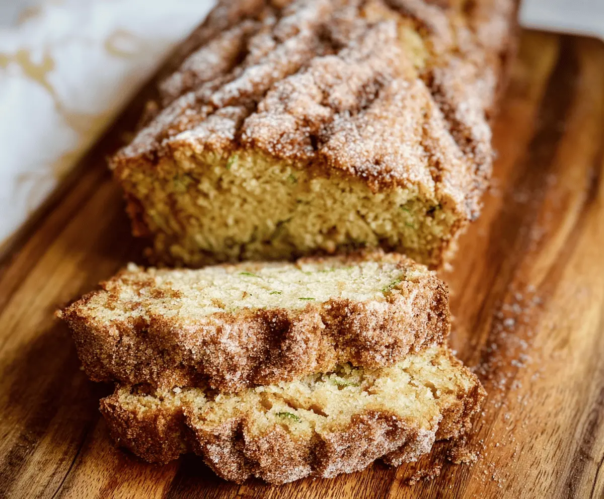 Moist Snickerdoodle Zucchini Bread Recipe
