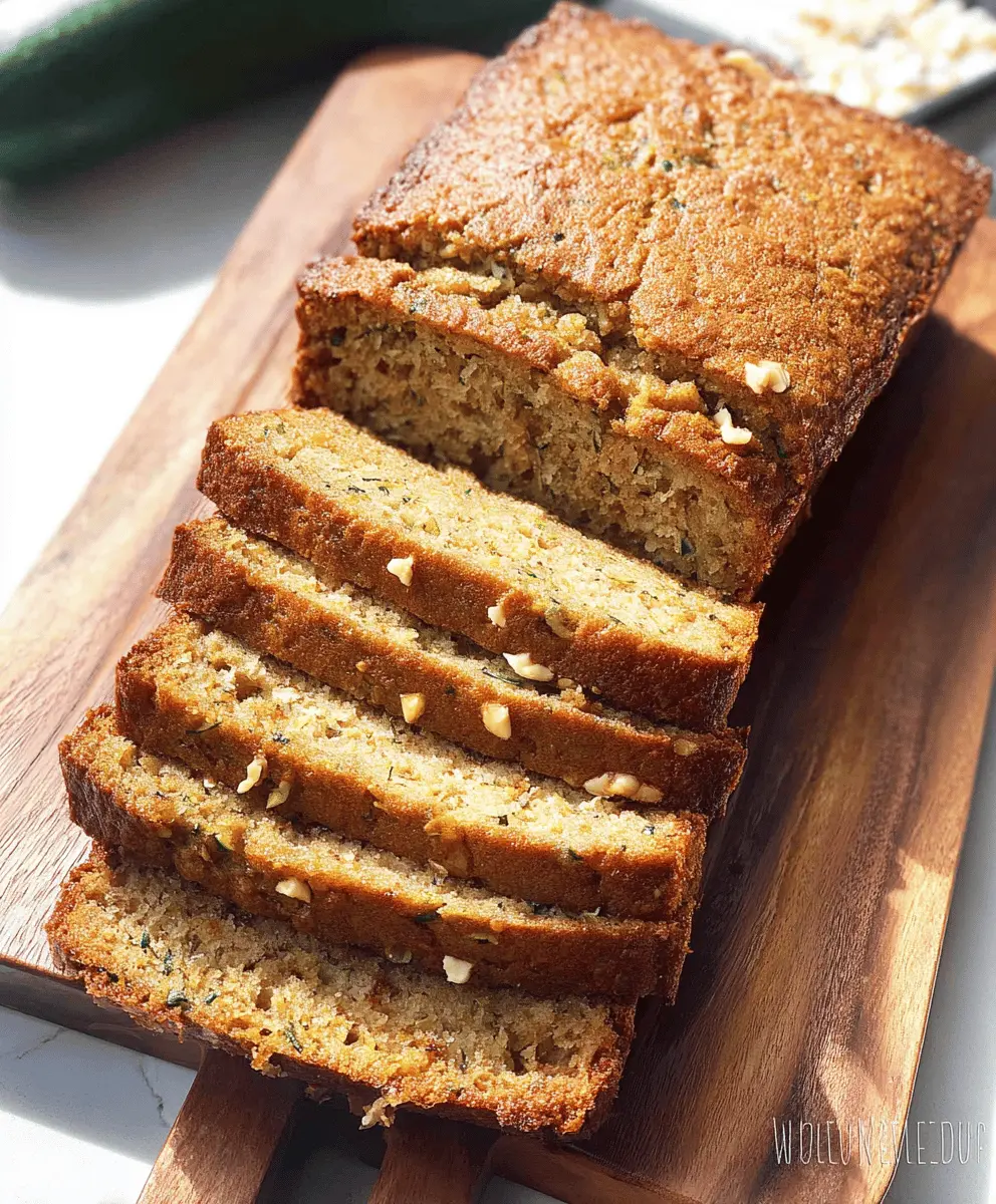 Moist Almond Flour Zucchini Bread Recipe