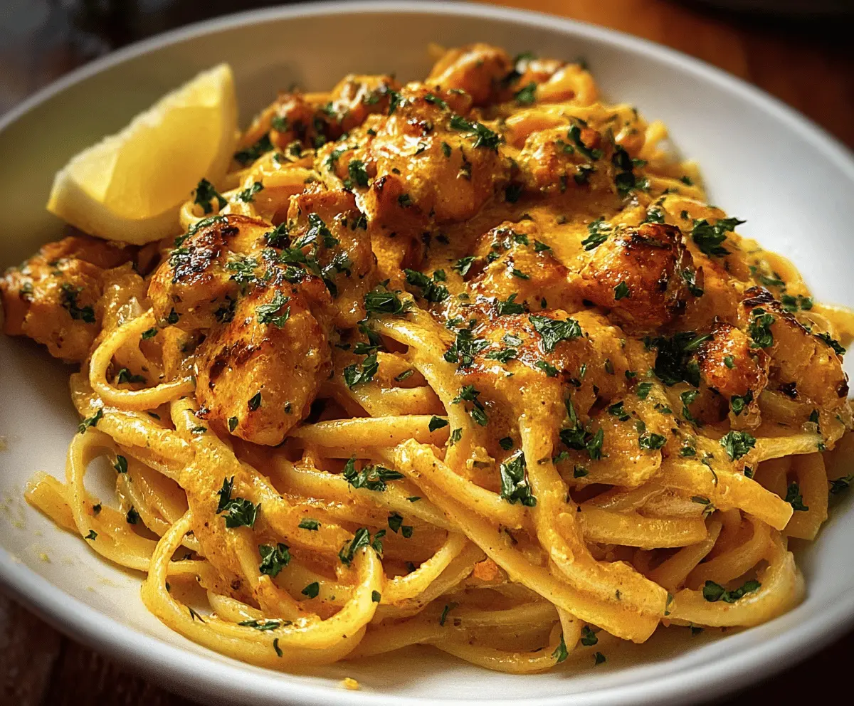 Easy Cowboy Butter Chicken Linguine Recipe