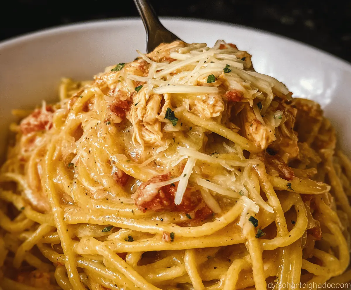 Easy Crockpot Chicken Spaghetti Recipe for Busy Weeknights
