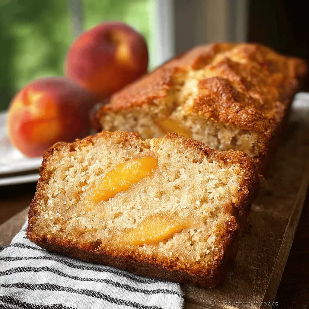 Easy Southern Peach Bread Recipe