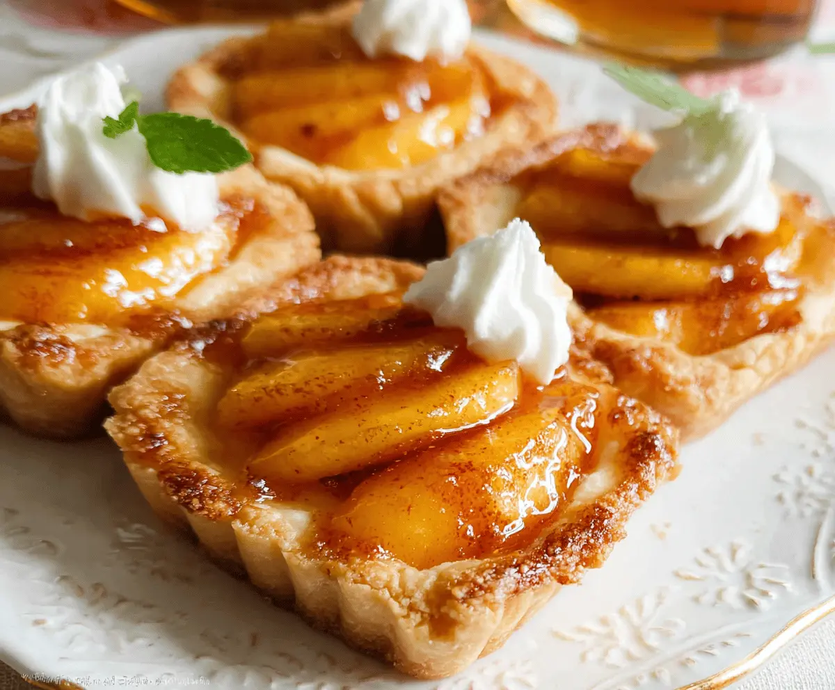 Easy Mini Peach and Cream Cheese Tarts Recipe