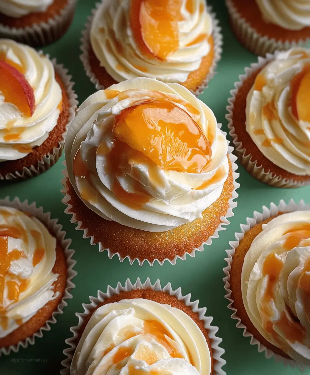Honey Peach Cream Cheese Cupcakes Recipe