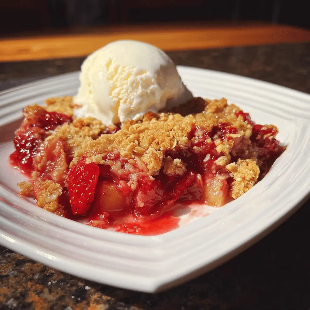 Easy Strawberry Peach Crisp Recipe