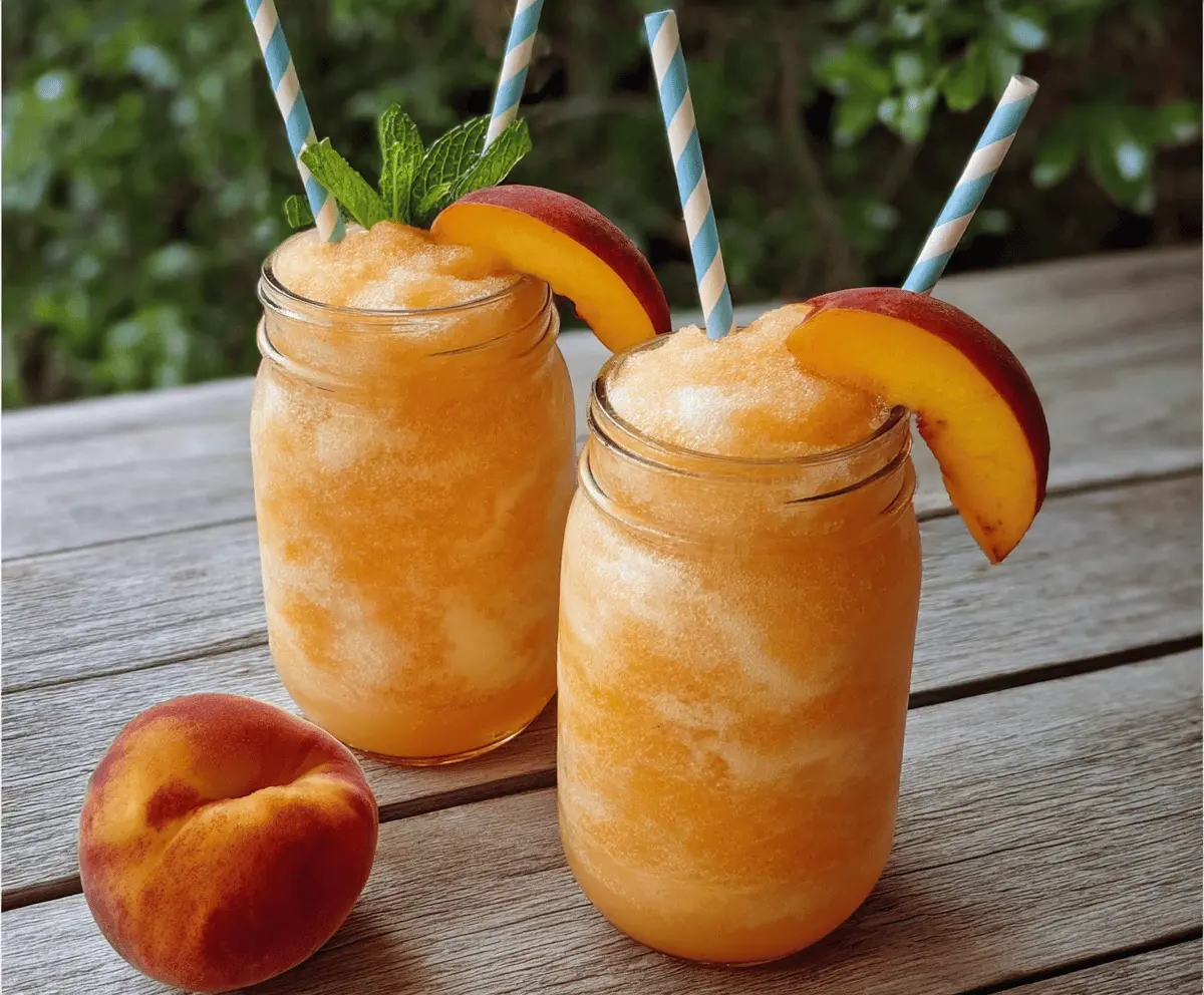 Refreshing Peach Lemonade Slush Recipe