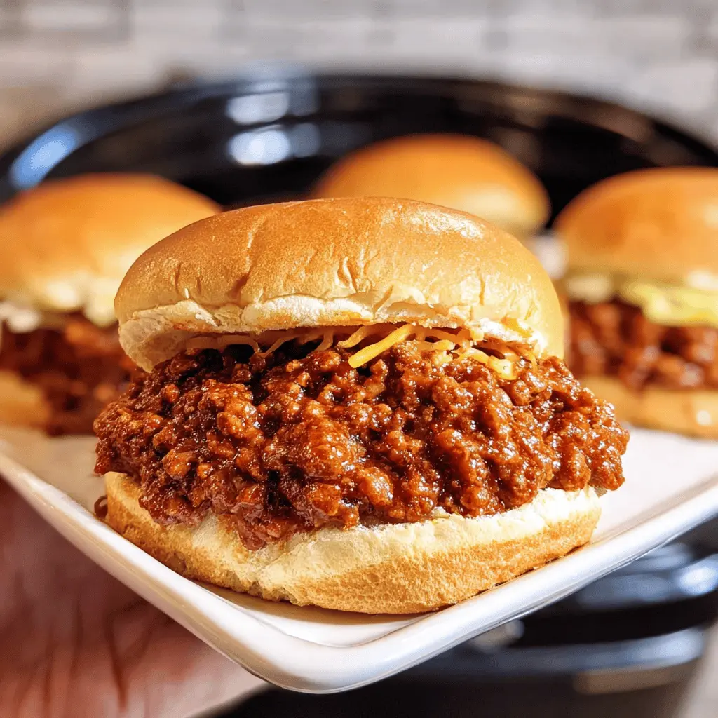 Easy Slow Cooker Sloppy Joes Recipe