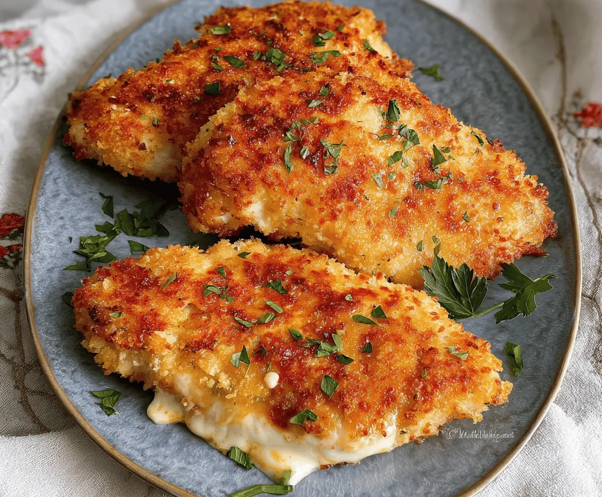 Crispy Air Fryer Parmesan Chicken With Mayo