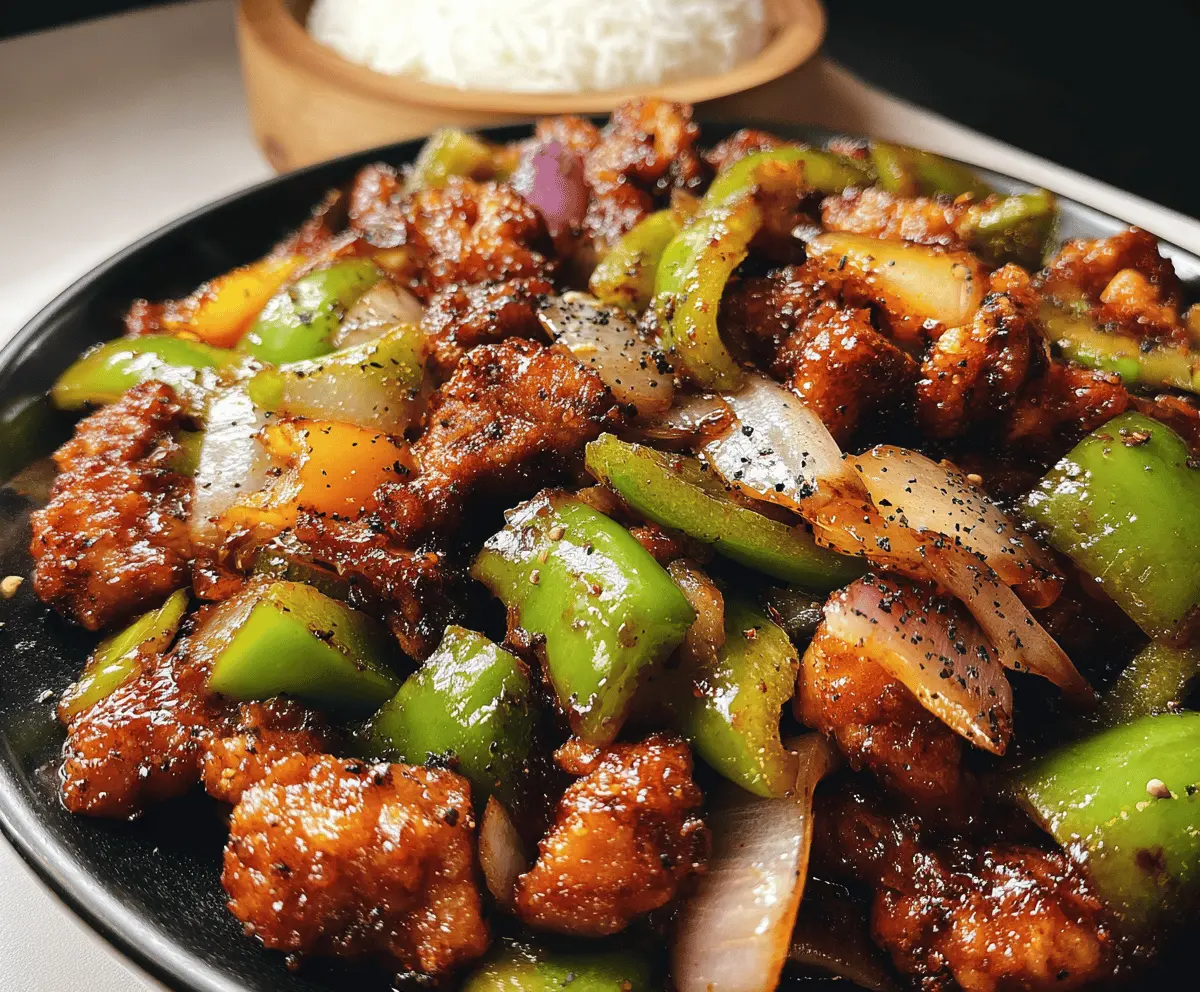 Easy Black Pepper Chicken Recipe for Dinner