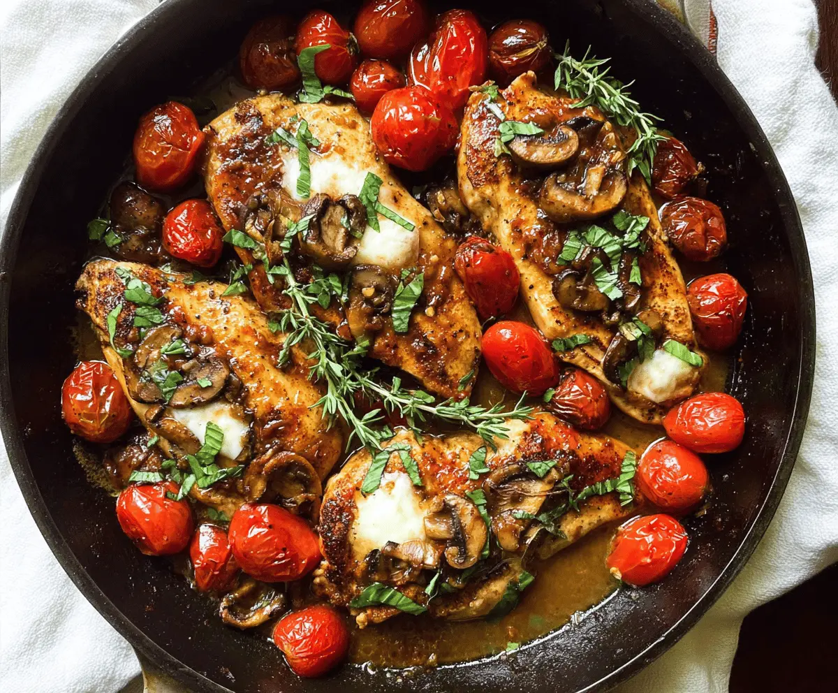 Easy One Pan Balsamic Chicken Recipe