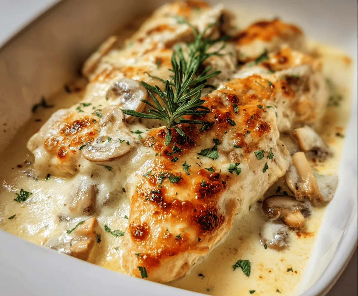Creamy Chicken Gloria Recipe with Garlic and Cheese