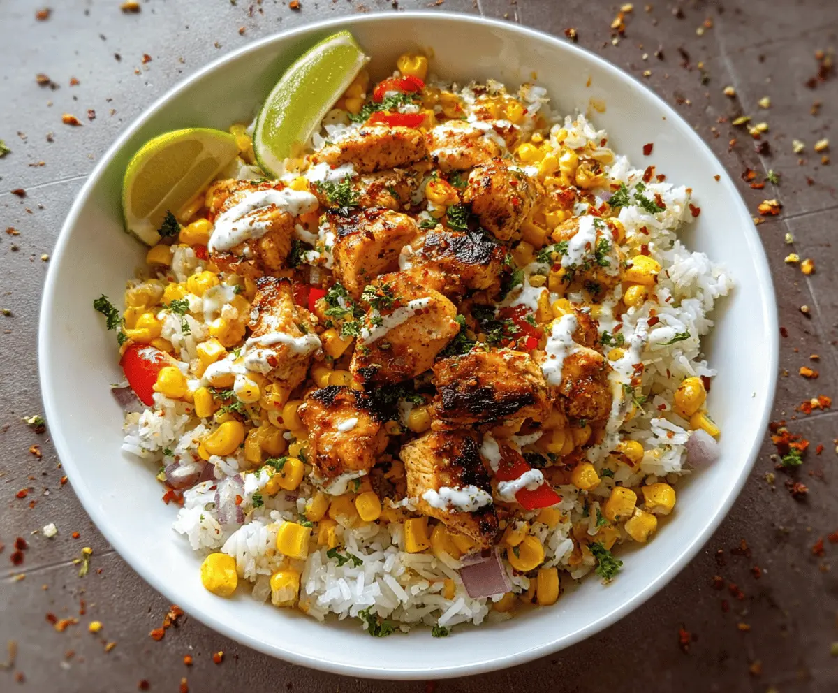Easy Street Corn Chicken Rice Bowl Recipe