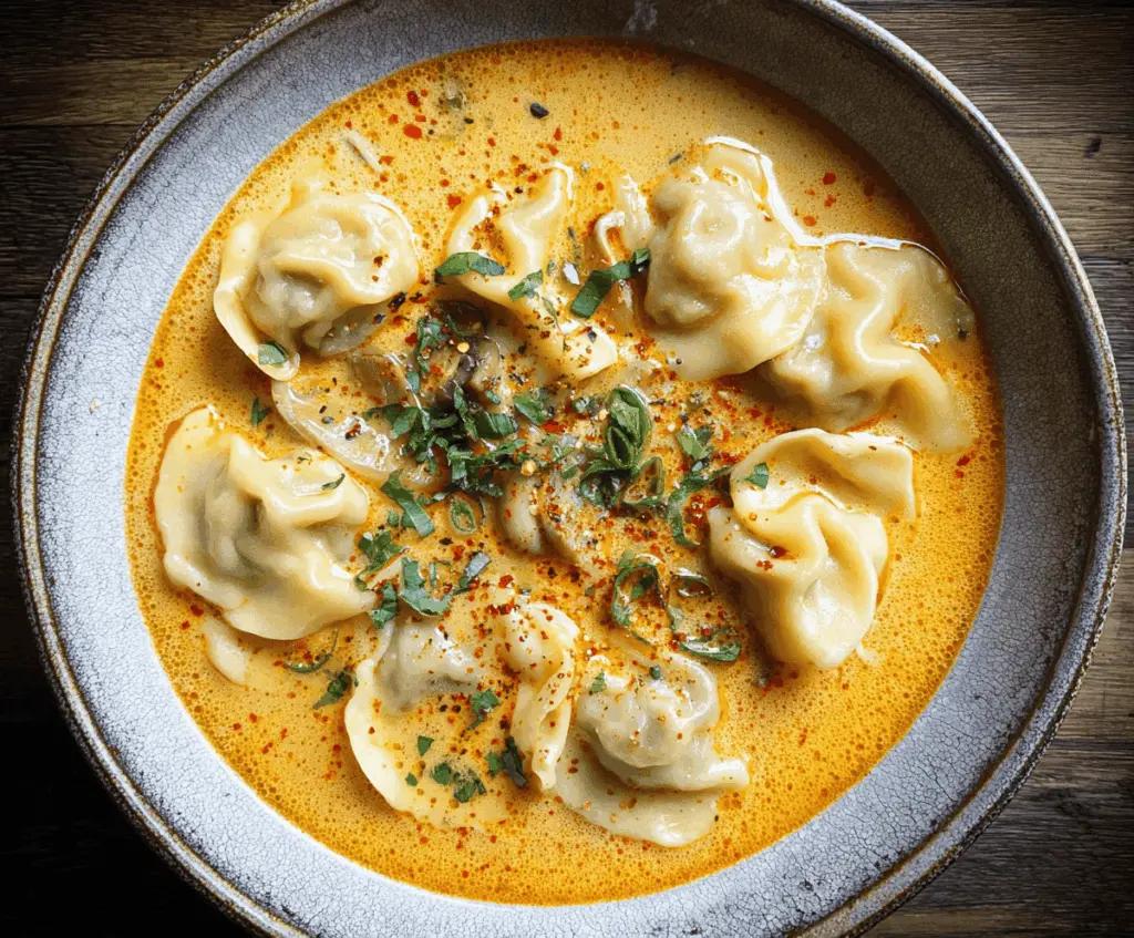 Delicious Curry Dumpling Soup featuring flavorful curry broth, tender dumplings, and fresh vegetables in a steaming bowl