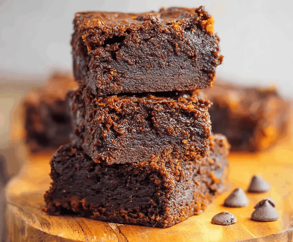 Delicious homemade sweet potato brownies with a rich, fudgy texture and healthy ingredients, perfect for a gluten-free dessert.