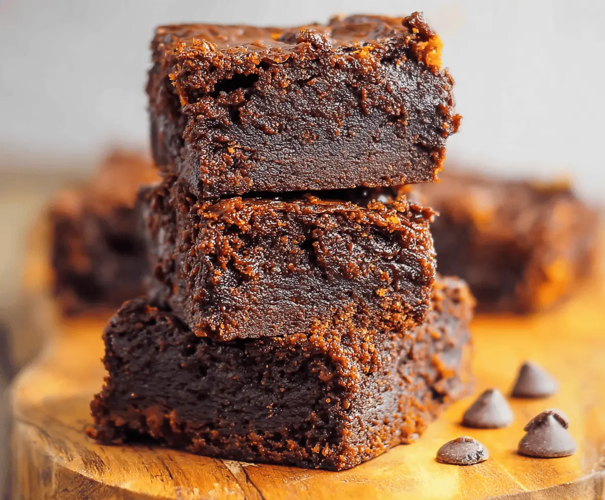 Delicious homemade sweet potato brownies with a rich, fudgy texture and healthy ingredients, perfect for a gluten-free dessert.