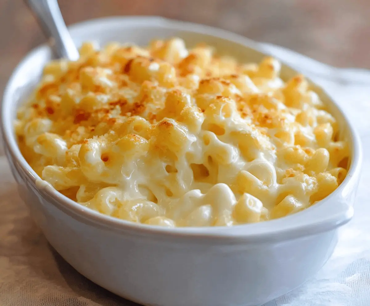 Creamy Joanna Gaines Mac and Cheese with rich cream cheese for a comforting family dinner