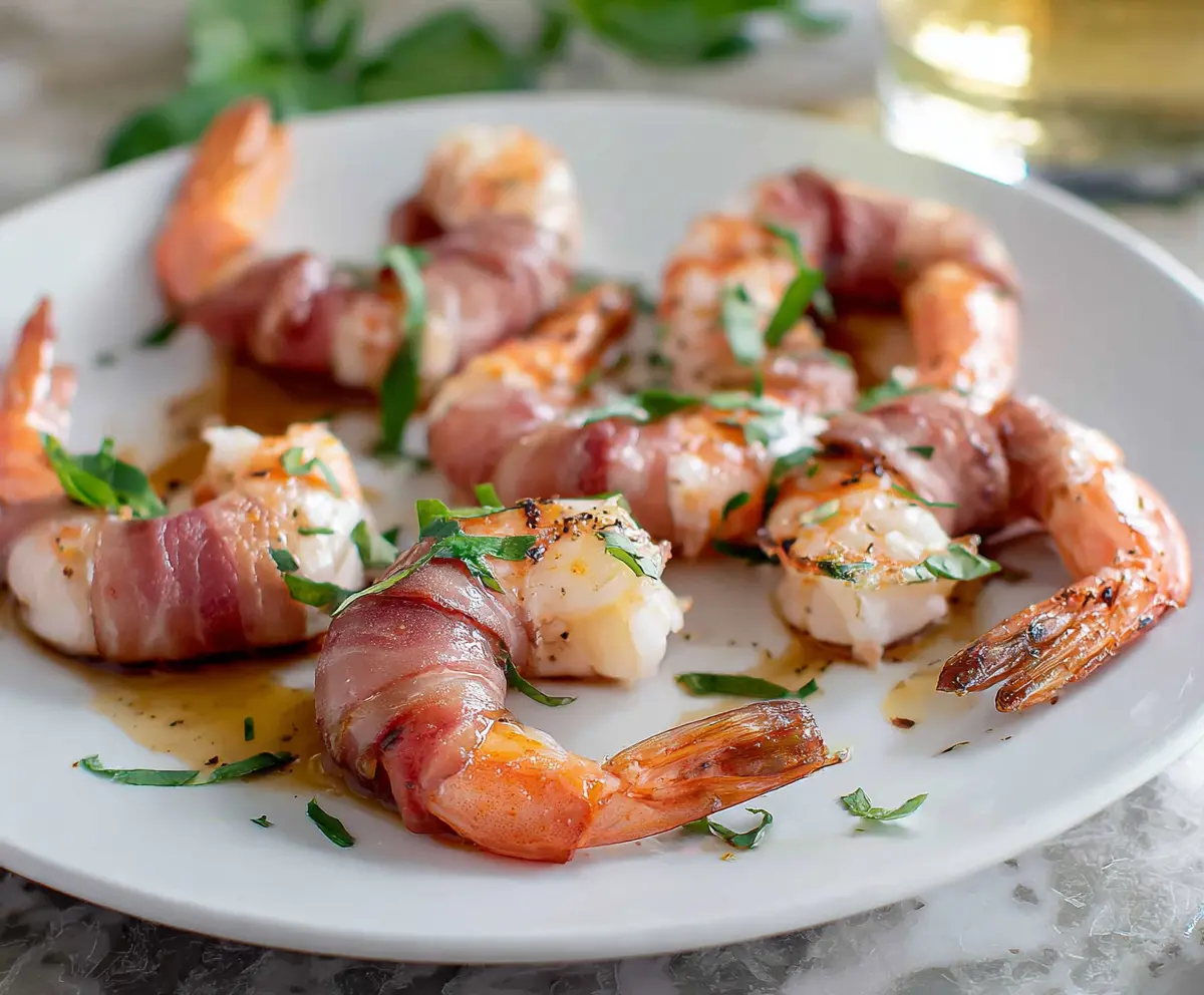 Prosciutto Wrapped Shrimp