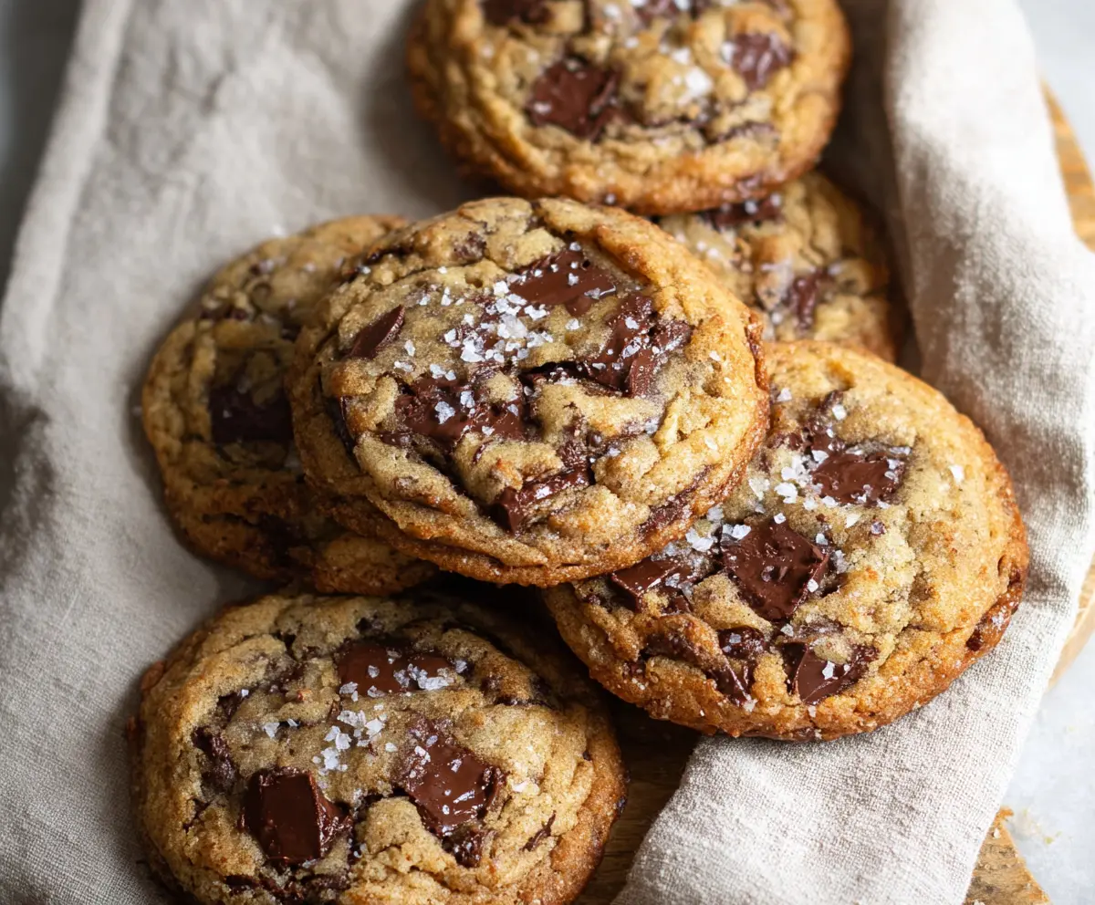 Brown Butter Sourdough Discard Chocolate Chip Cookies