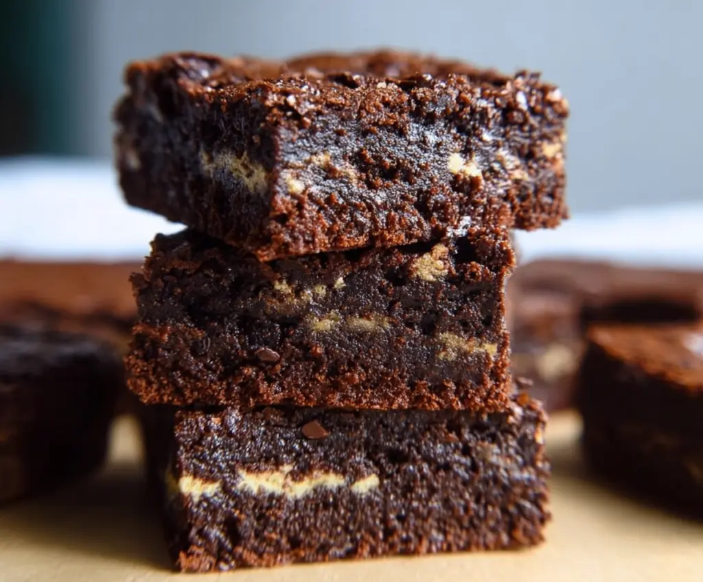 Delicious homemade cottage cheese brownies with a rich, fudgy texture and a golden top.