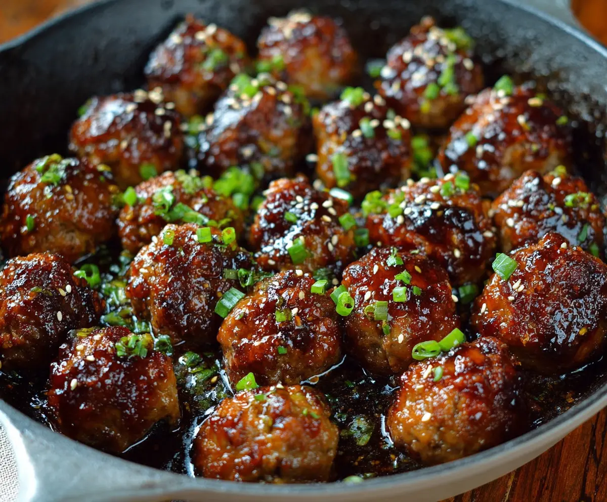 Delicious Hawaiian Meatballs garnished with fresh pineapple and cilantro on a vibrant plate.