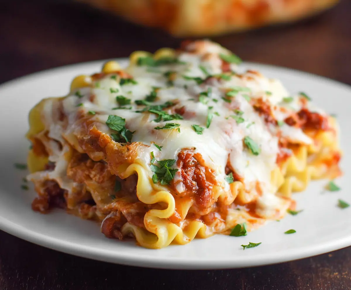 Delicious homemade Lasagna Roll Ups with rich cheese and flavorful marinara sauce.