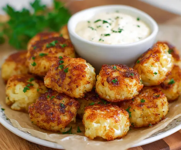 Cottage Cheese Cauliflower Tots