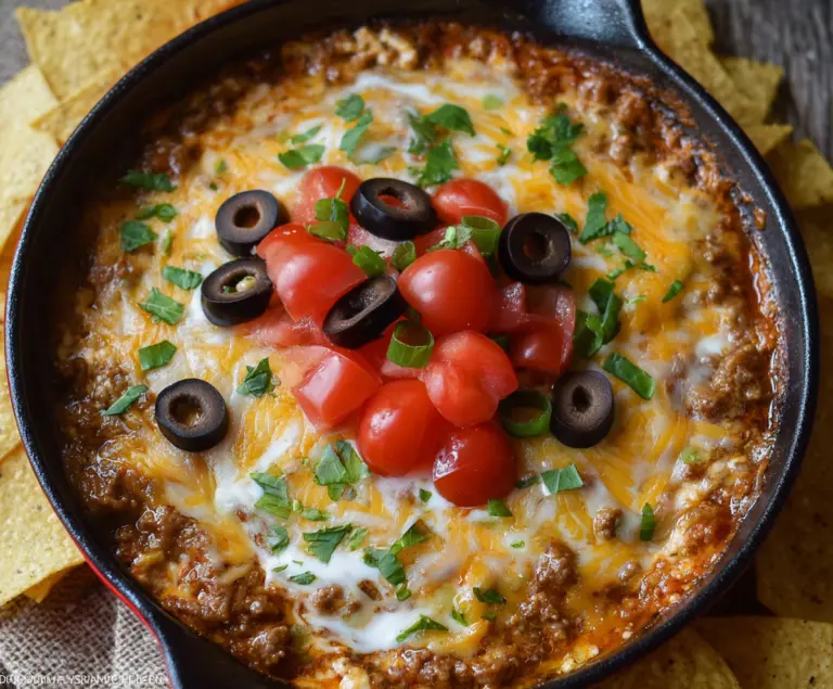 Crock Pot Beef Nacho Dip