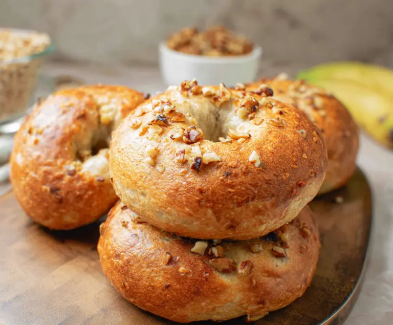 Banana Nut Bagels