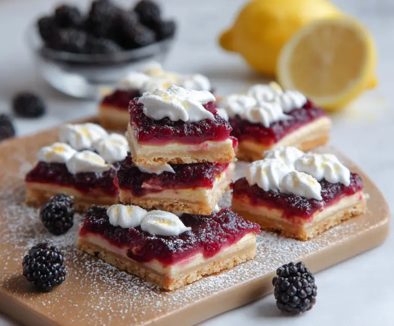 Blackberry Lemon Squares