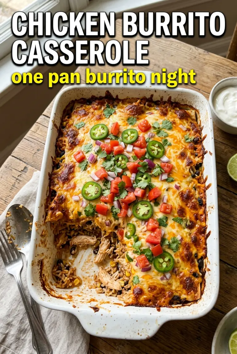 Chicken Burrito Casserole