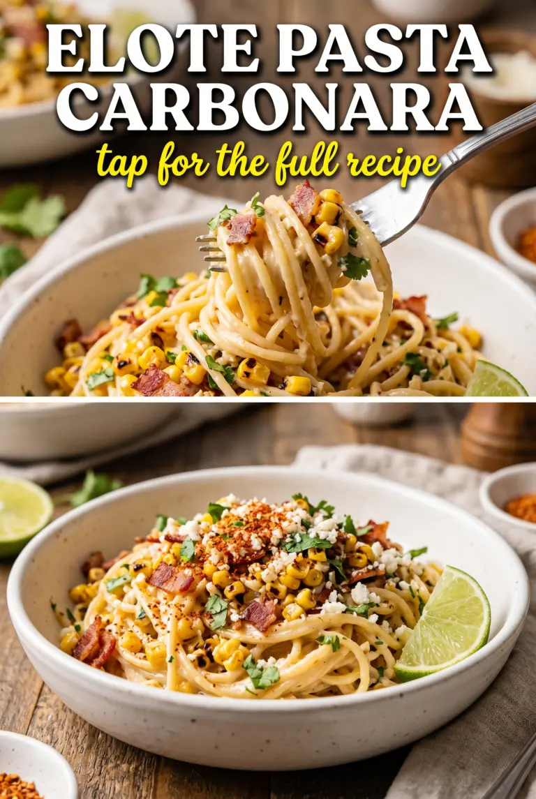 Elote Pasta Carbonara