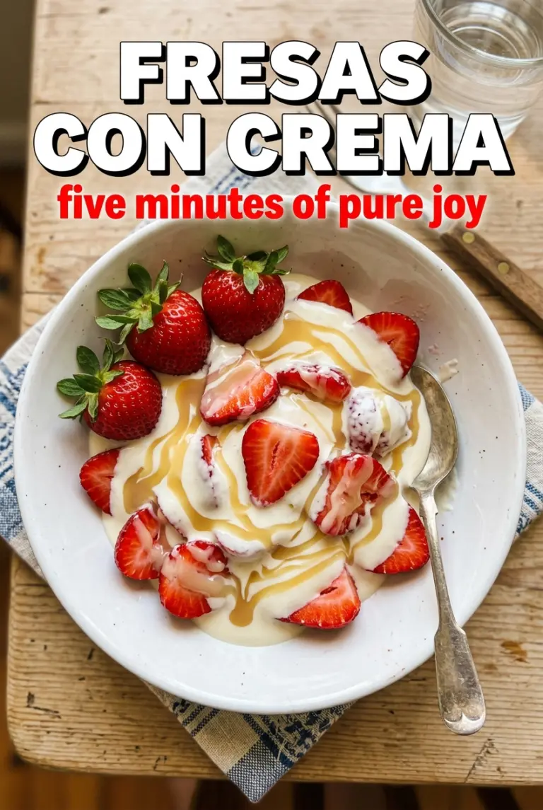 Fresas con Crema (Mexican Strawberries and Cream)