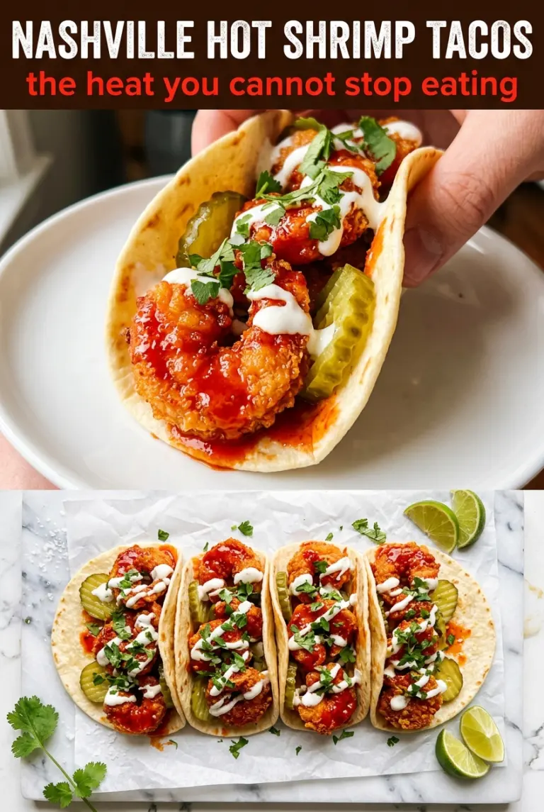 Nashville Hot Shrimp Tacos