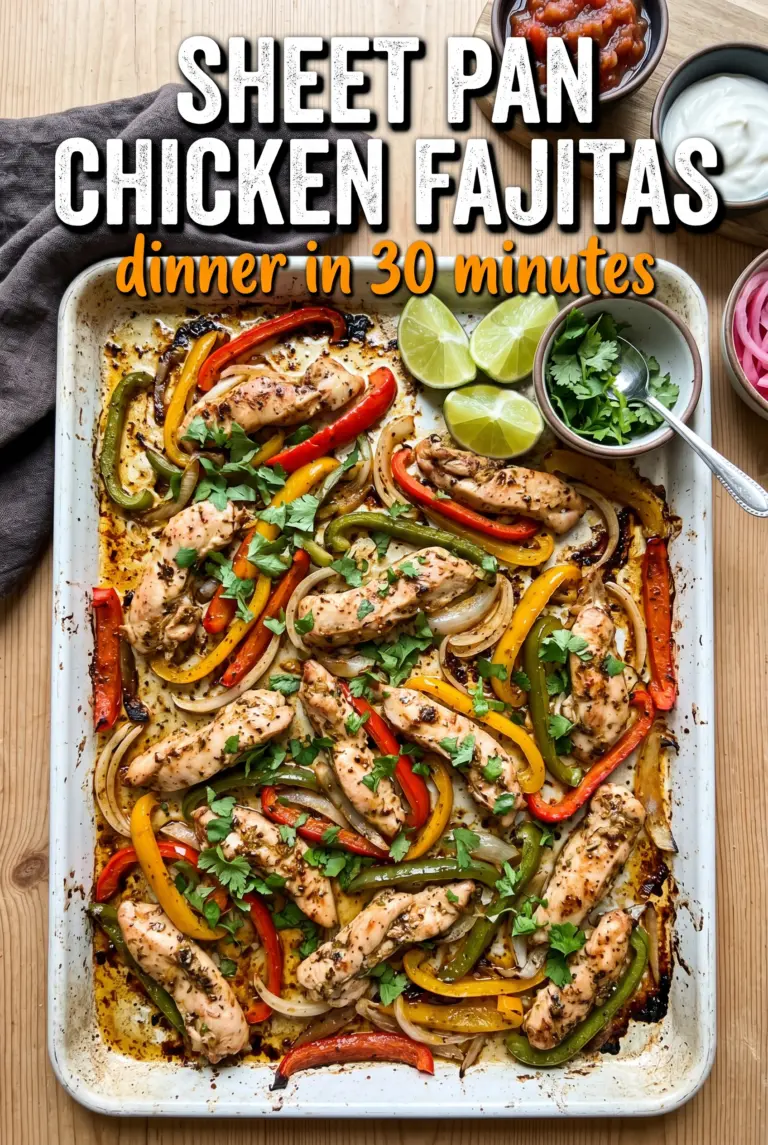Sheet Pan Chicken Fajitas