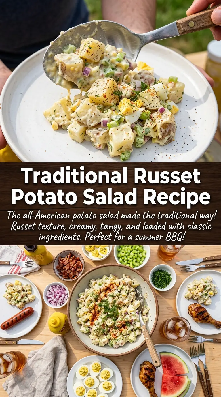 American russet potato salad creamy classic
