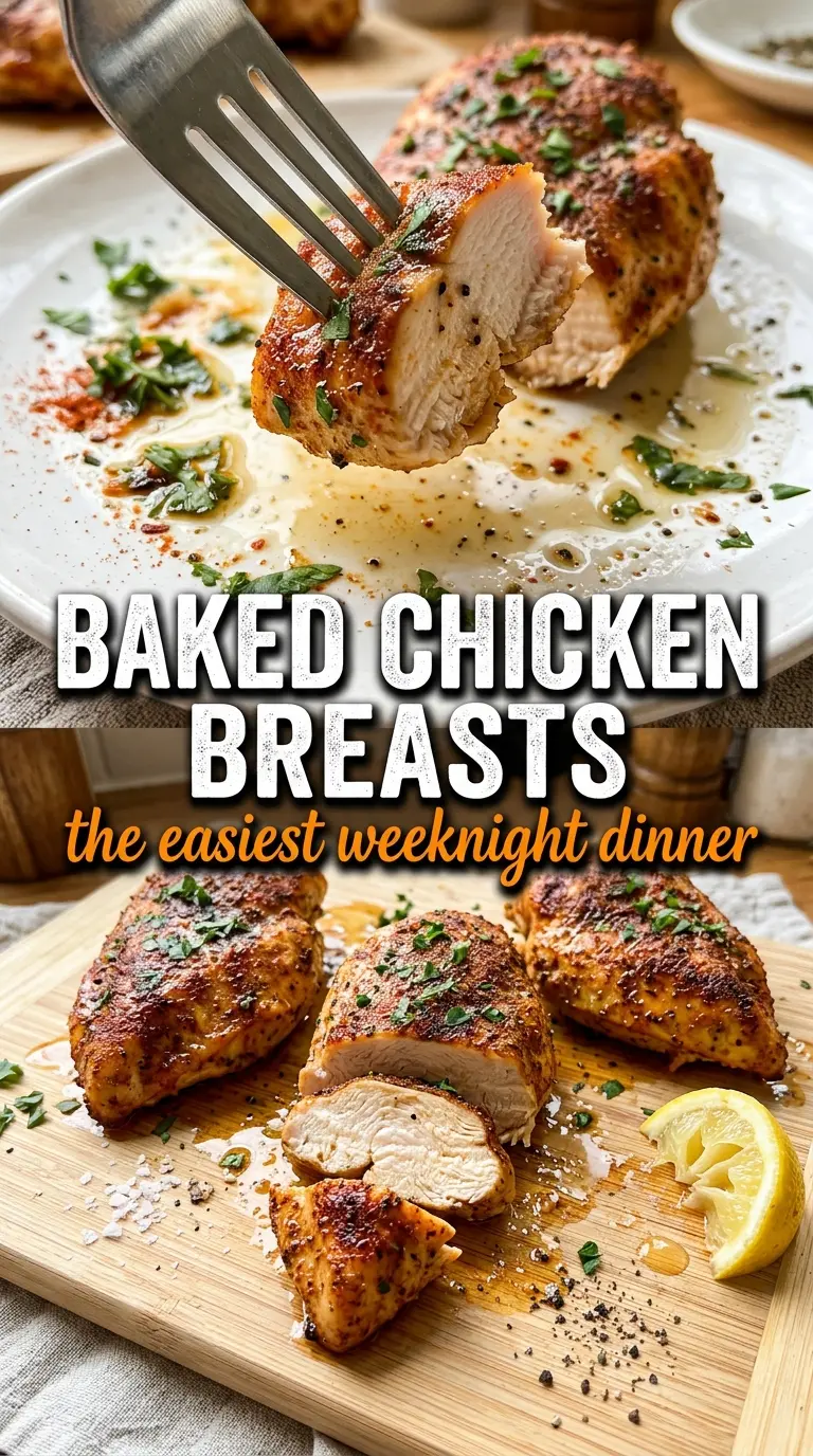 Baked Chicken Breasts golden juicy herb-crusted