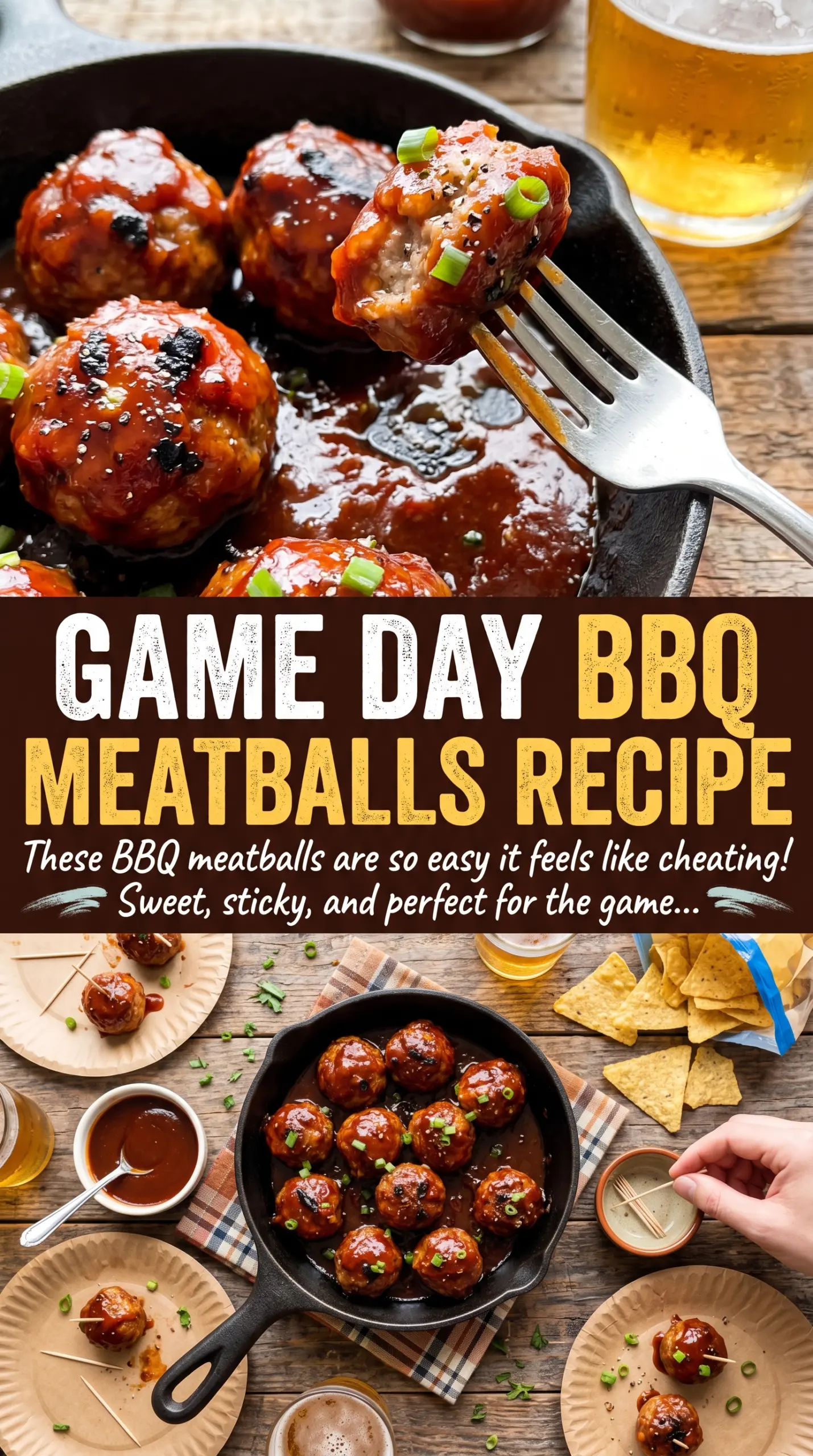 BBQ Meatballs glazed party appetizer
