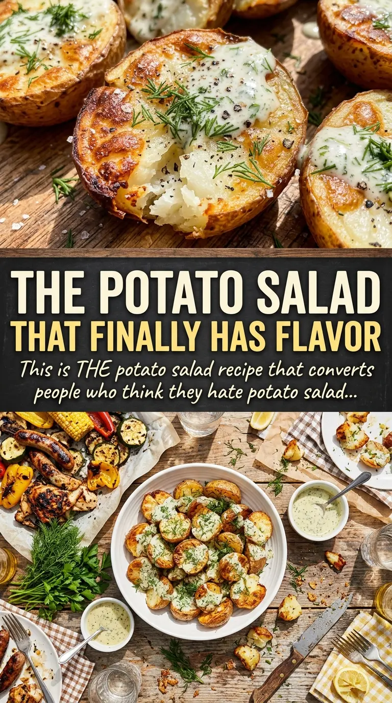 Best Roasted Potato Salad crispy creamy bacon herbs