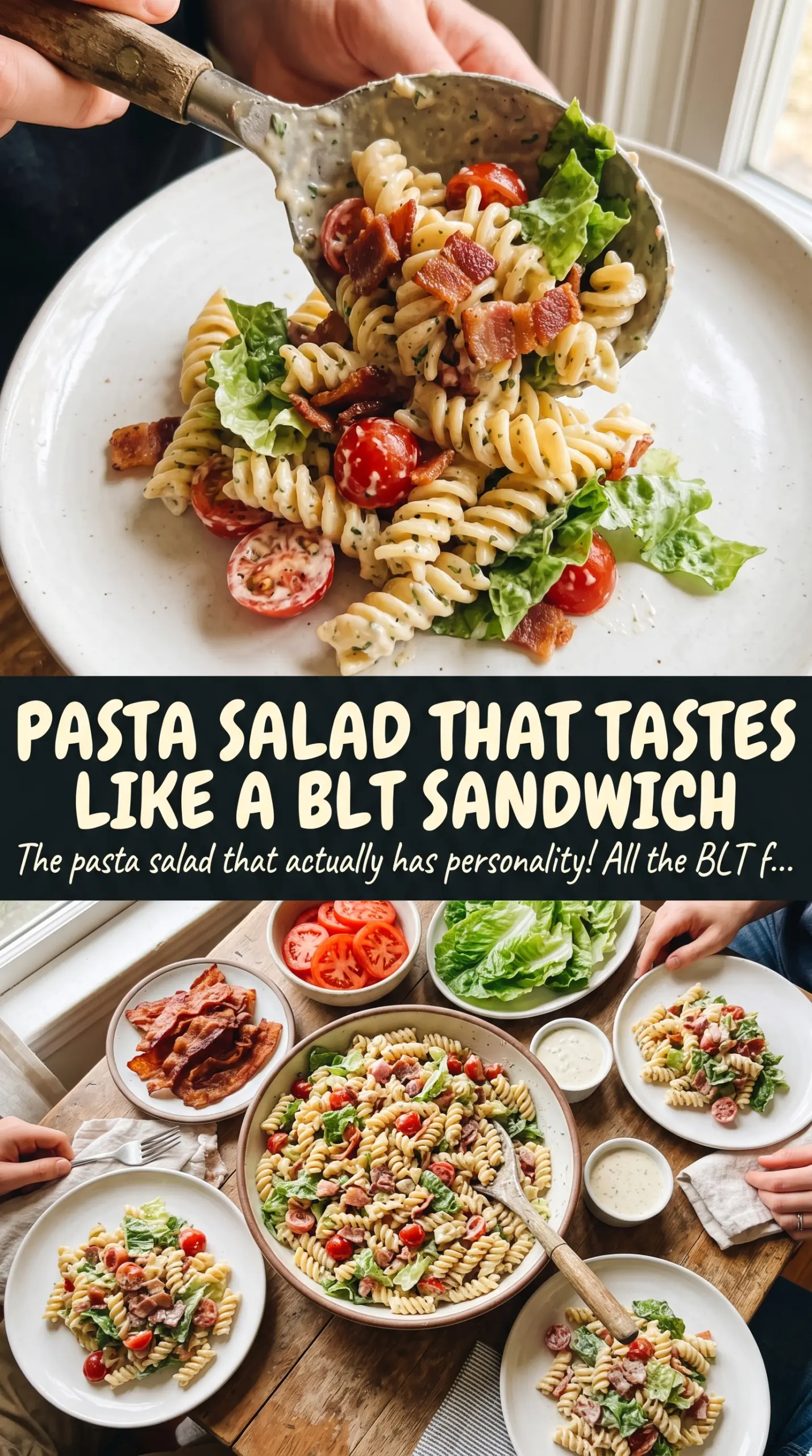 BLT Pasta Salad creamy bacon pasta salad