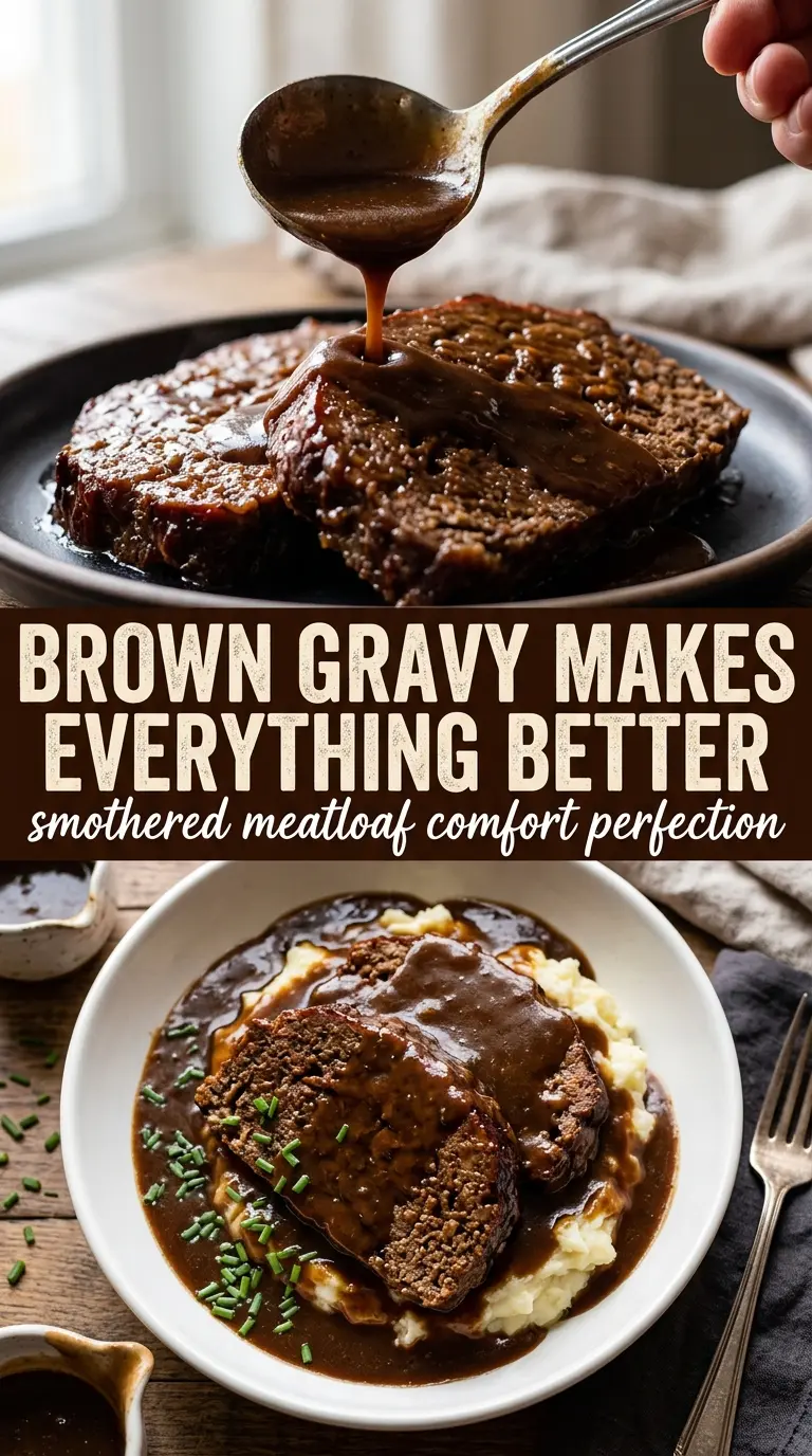 Sliced meatloaf with glaze on serving plate