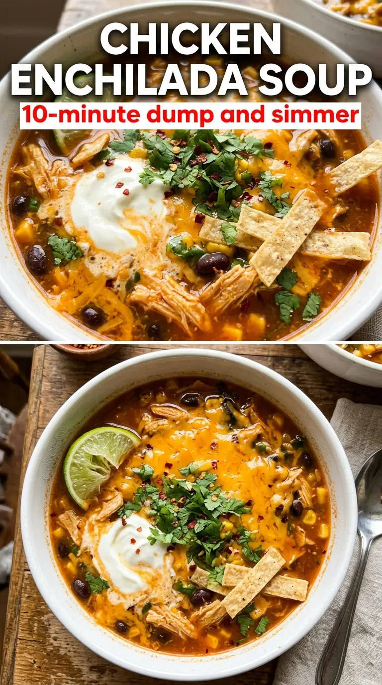 Chicken Enchilada Soup smoky cheesy