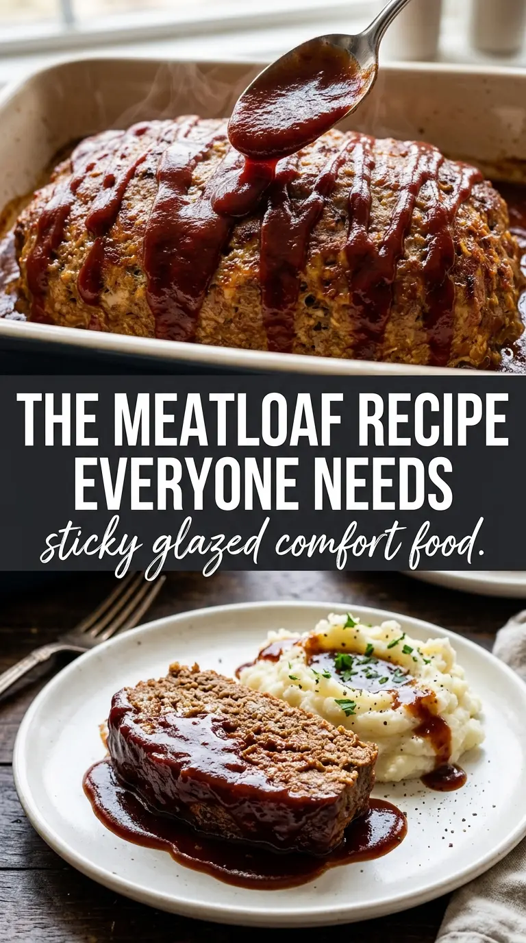Classic Glazed Meatloaf moist caramelized ketchup glaze