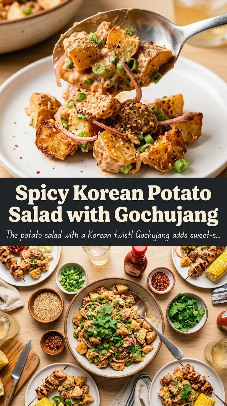 Crispy Gochujang Potato Salad golden spicy-sweet