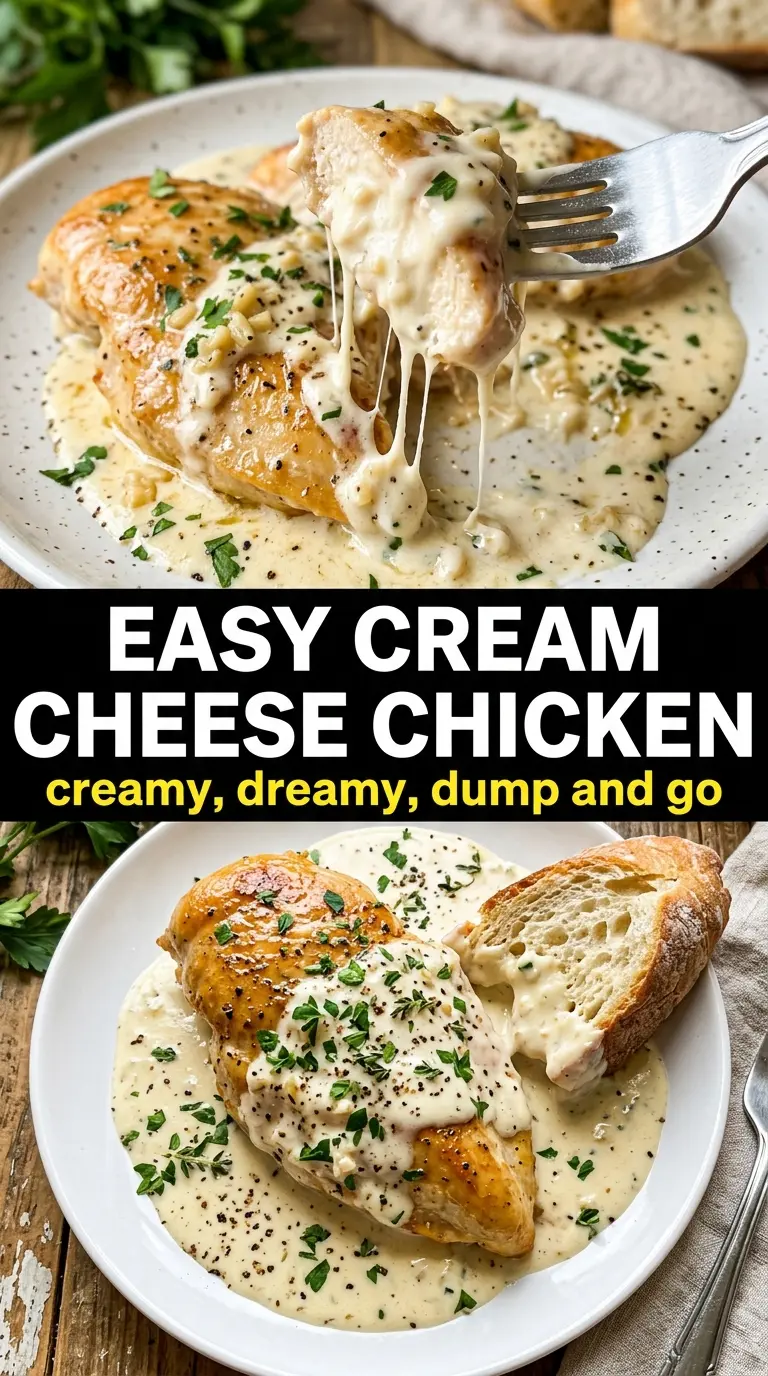 Easy Cream Cheese Chicken creamy chicken skillet