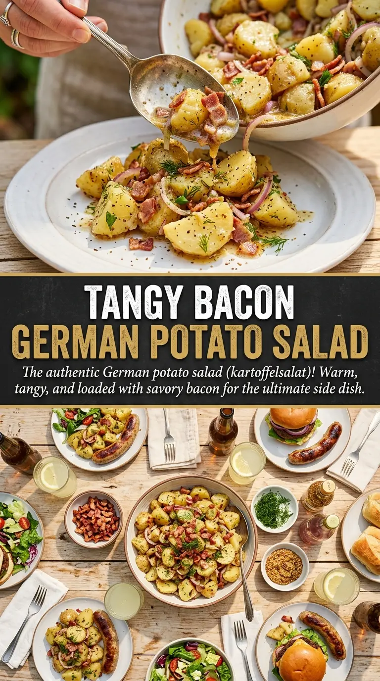 German Potato Salad warm tangy bacon