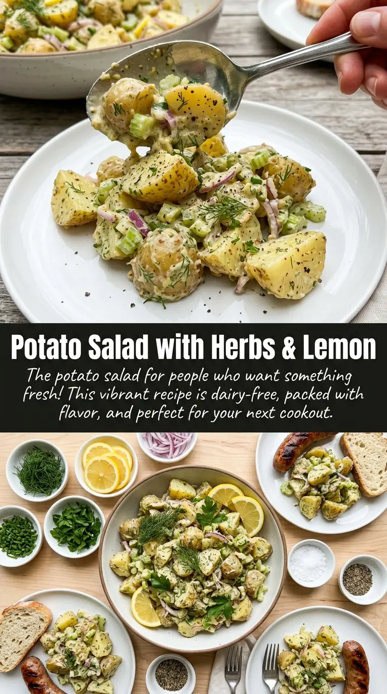 Herbed Potato Salad fresh herbs creamy