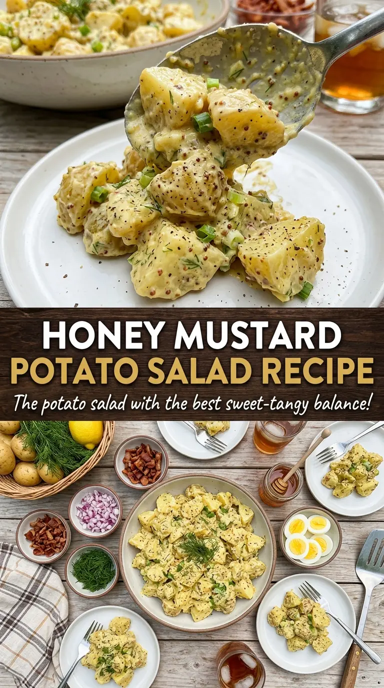 Honey Mustard Potato Salad sweet tangy creamy