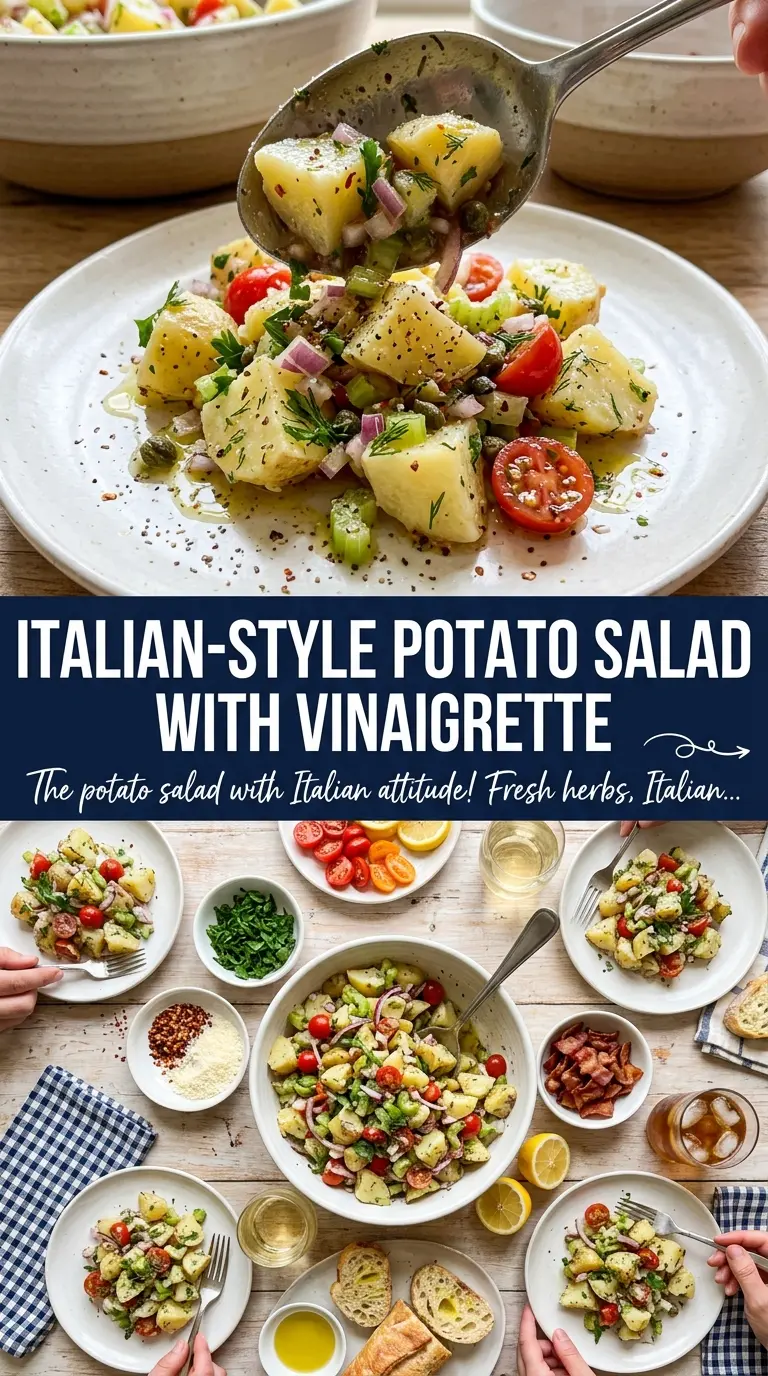 Italian Potato Salad savory creamy basil