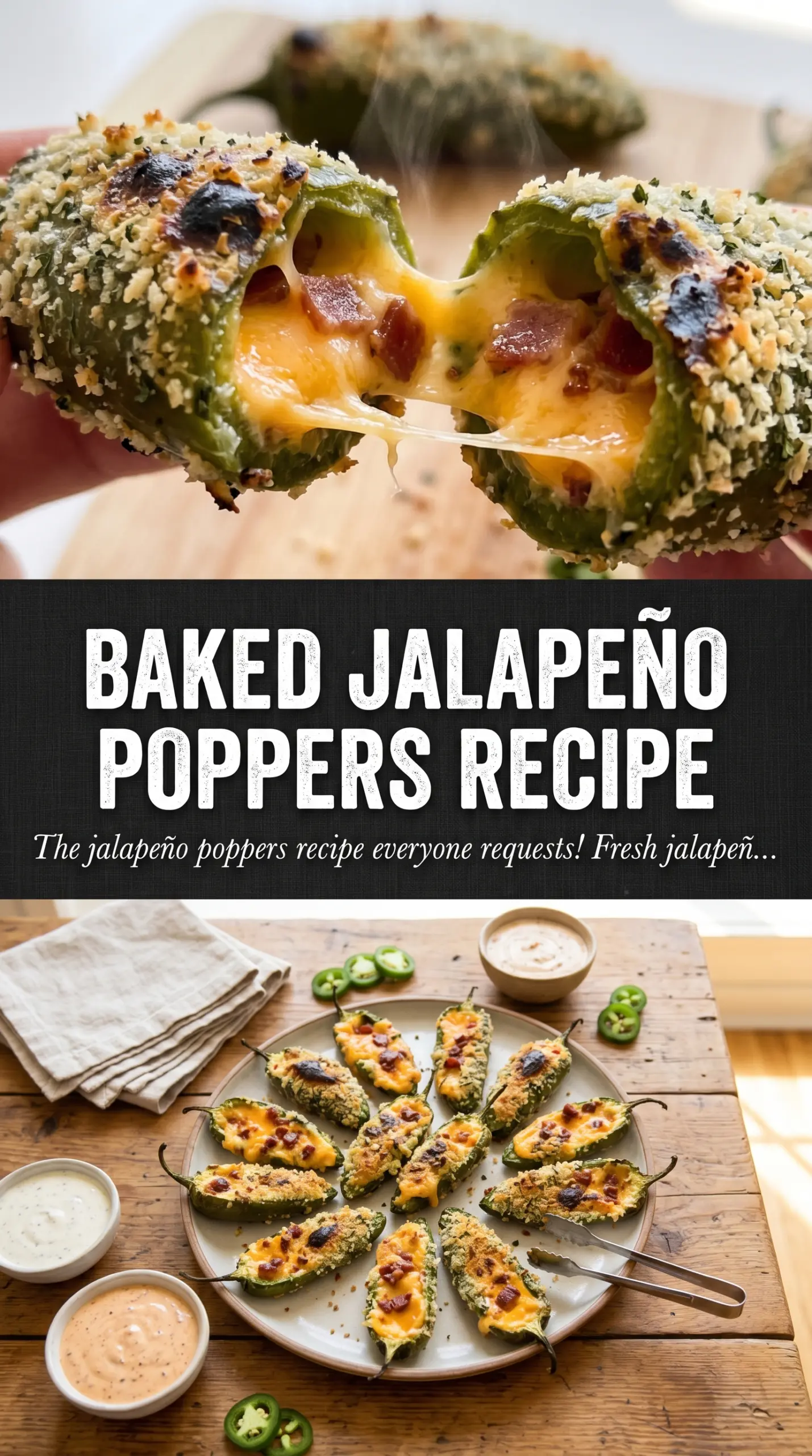 Jalapeno poppers creamy bacon-wrapped spicy appetizer
